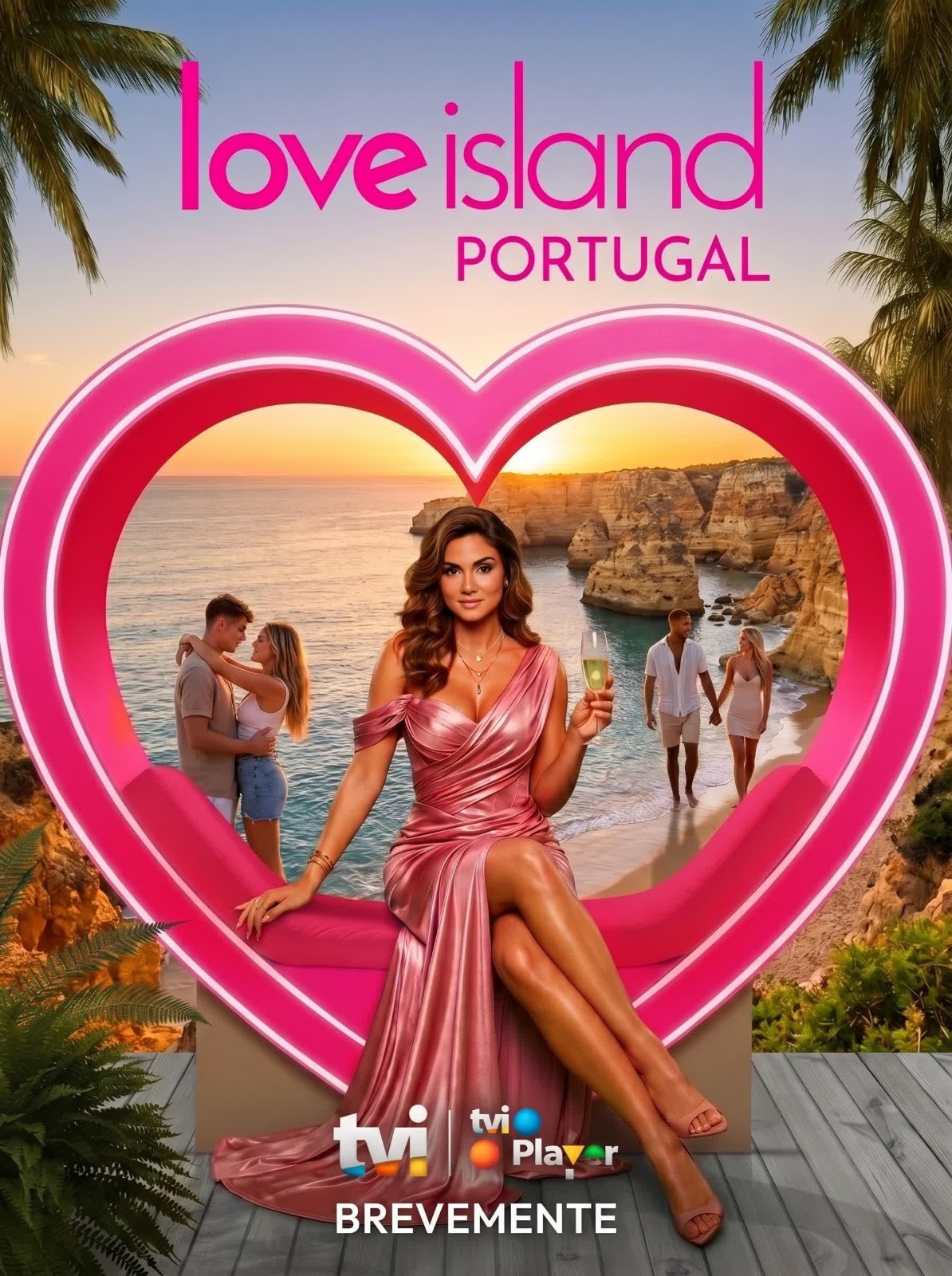 Love Island Portugal — AI Concept Poster